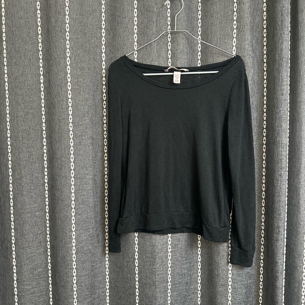 Victoria's Secret Elegant Black Short Sleeve Top